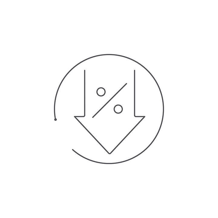 Icon of arrow pointing down. Icon of arrow pointing down.