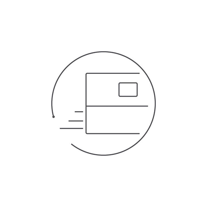 Icon of shipping box. Icon of shipping box.