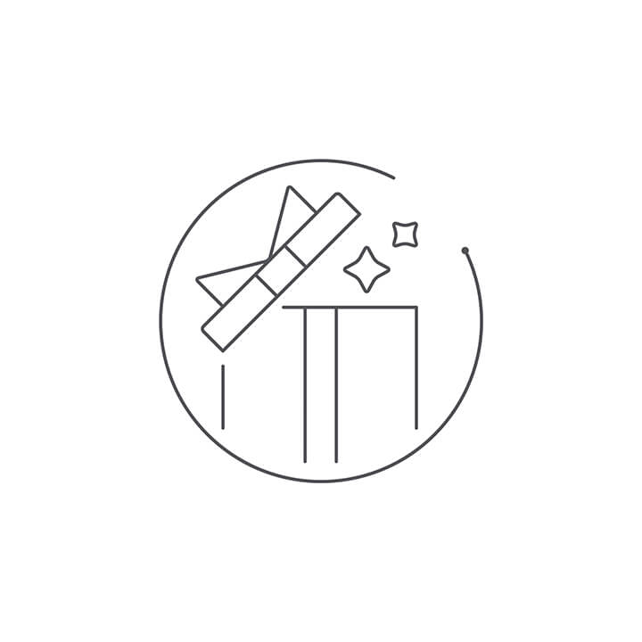 Icon of a present. Icon of a present.
